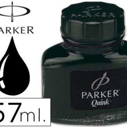 Tinta estilográfica Parker negro 57ml.